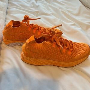 NOBULL Neon Orange Reflective Knit Runner